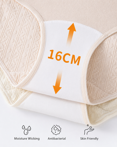 4-Pack High-Waisted Ribbed Cotton Briefs