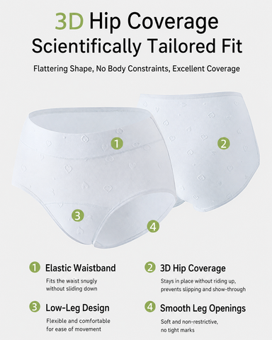 5-Pack Soft Cotton High-Waist Briefs