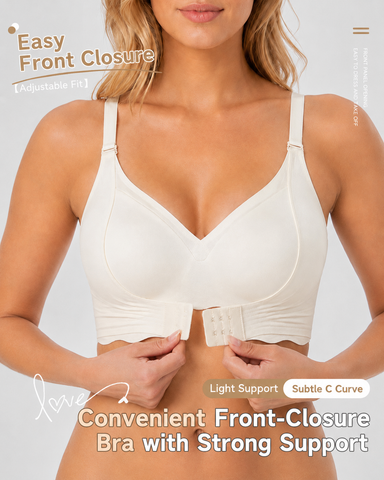 Front Closure Seamless Deep V Comfort Bra