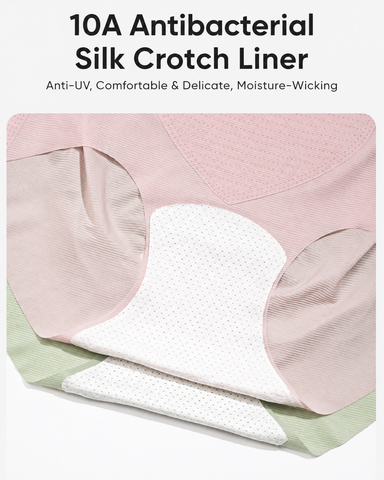 5-Pack  Ice Silk High Waist Tummy Control Panties