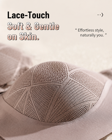 Front-Closure Lace Wireless Comfort Bra
