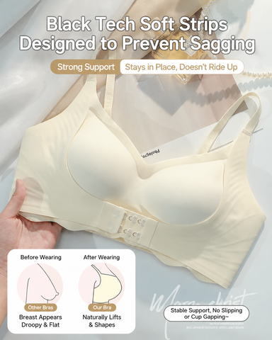 Front Closure Seamless Deep V Comfort Bra