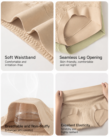4-Pack Cloud Cotton High-Waist Briefs