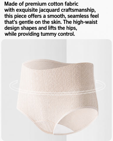 4-Pack High-Waisted Ribbed Cotton Briefs