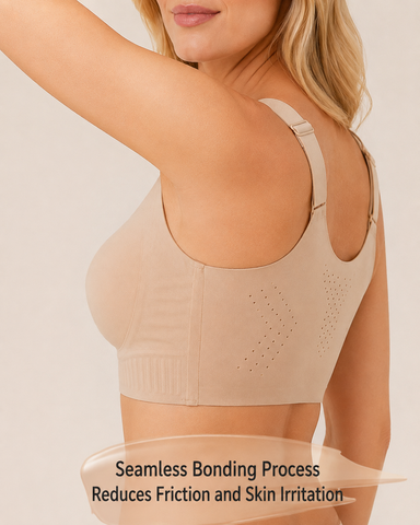 Front Zipper Seamless Push Up Breathable Vest Bra