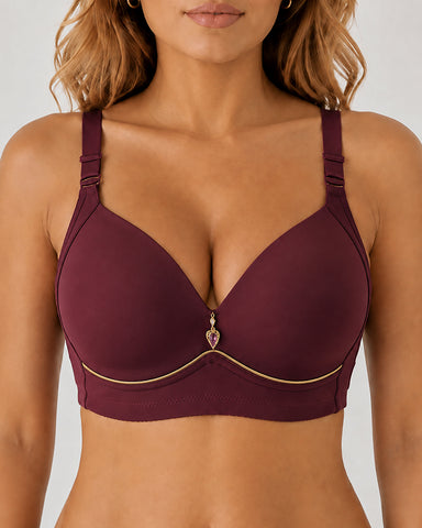 3-Pack Wire Free Comfortable Breathable Push Up Bra