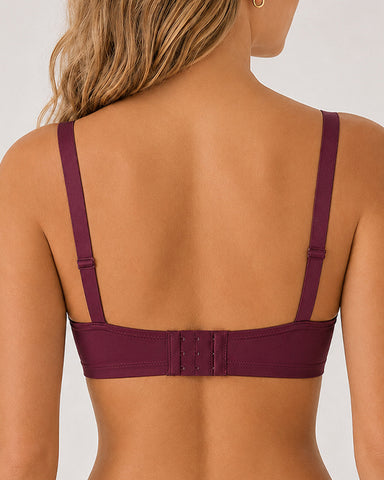 3-Pack Wire Free Comfortable Breathable Push Up Bra