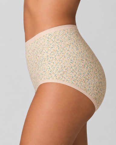 4-Pack Floral Print Cotton Briefs