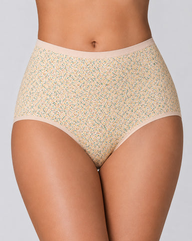 4-Pack Floral Print Cotton Briefs