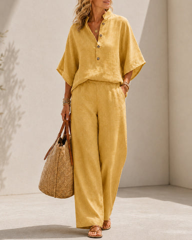 Cotton Linen Two-Piece Set