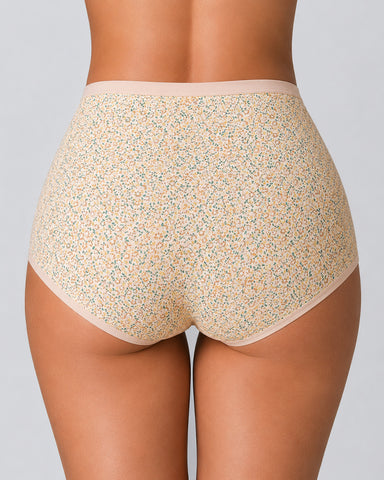 4-Pack Floral Print Cotton Briefs