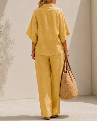 Cotton Linen Two-Piece Set