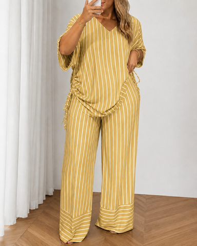Relaxed Striped Lounge Set