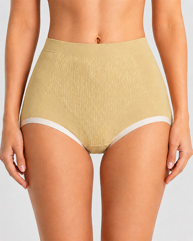 5-Pack Pure Cotton High Waist Seamless Comfort Briefs
