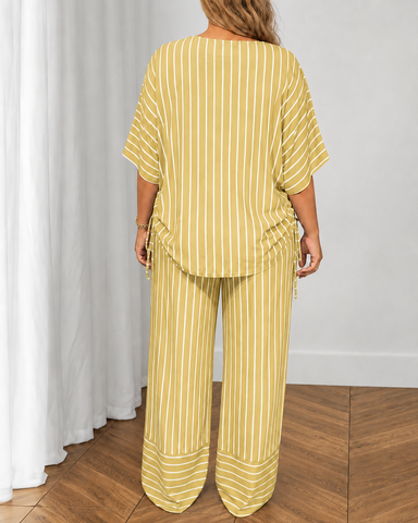 Relaxed Striped Lounge Set