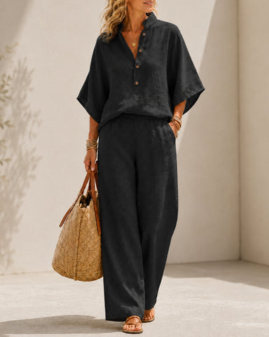 Cotton Linen Two-Piece Set