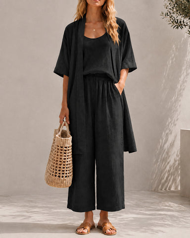 Relaxed Linen 3-Piece Set