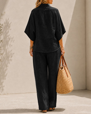 Cotton Linen Two-Piece Set