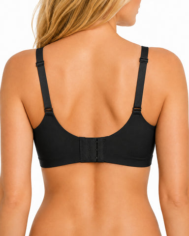 Seamless Cross Front Closure Push-Up Bra