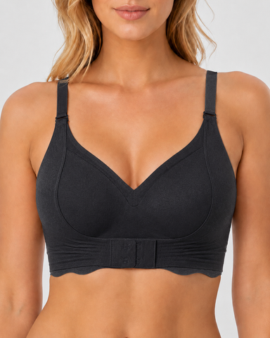 Front Closure Seamless Deep V Comfort Bra