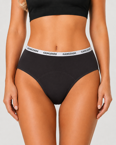 5-Pack Pure Cotton Letter Print Seamless Menstrual Panties