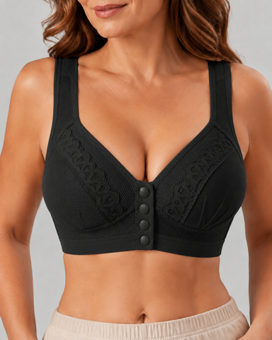 3-Pack Front Closure Wireless Lace Bras