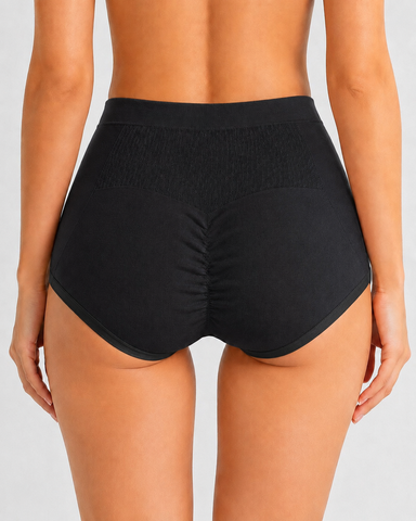 5-Pack Pure Cotton High Waist Seamless Comfort Briefs
