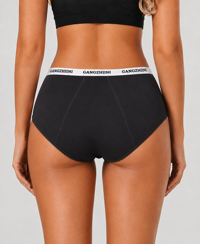 5-Pack Pure Cotton Letter Print Seamless Menstrual Panties