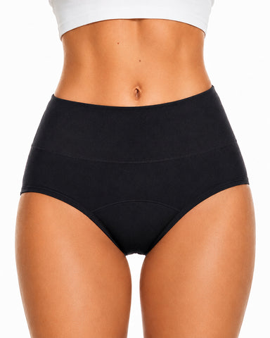 Multiple-Pack High Waist Pure Cotton Seamless Menstrual Panties