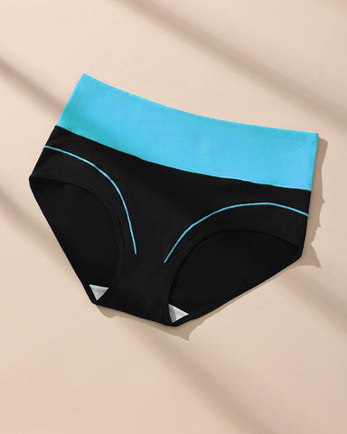 Seamless High-Waist Cotton Briefs