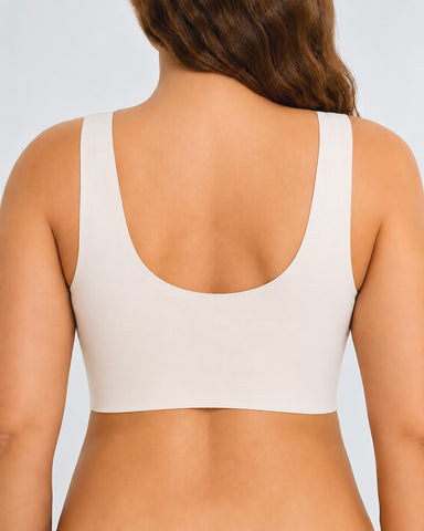 Deep V Crossover Wire Free  Nursing Bra