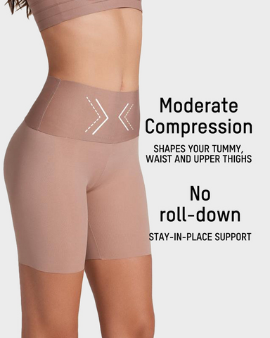 Seamless High Waisted Tummy Tuck Body Shaping Shorts