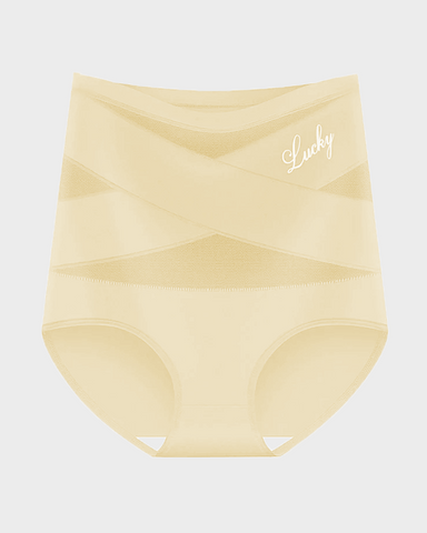 High Waisted Tummy Crossover Seamless Shapewear Pants