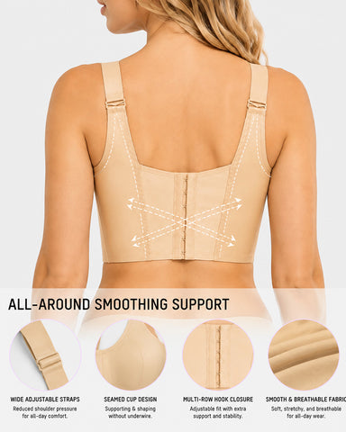 Front Closure Full Coverage Support Bra