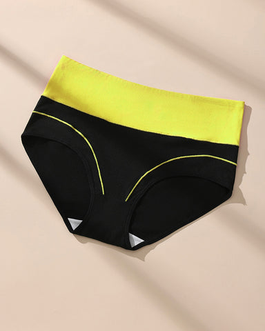 Seamless High-Waist Cotton Briefs