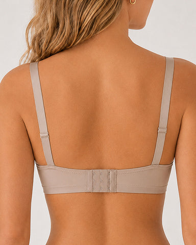 3-Pack Wire Free Comfortable Breathable Push Up Bra