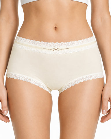 5-Pack Pure Cotton Lace Trim Panties