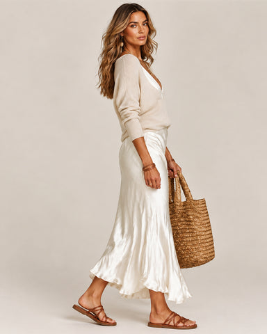 Satin Skirt Set for Women