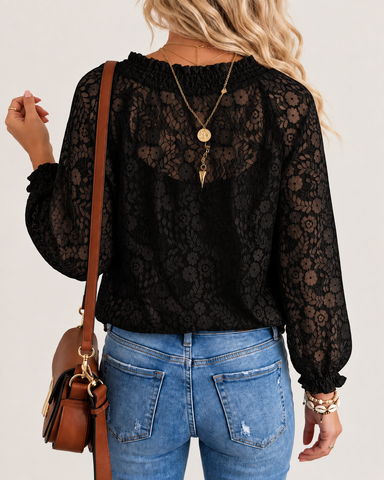 Delicate Floral Lace Top