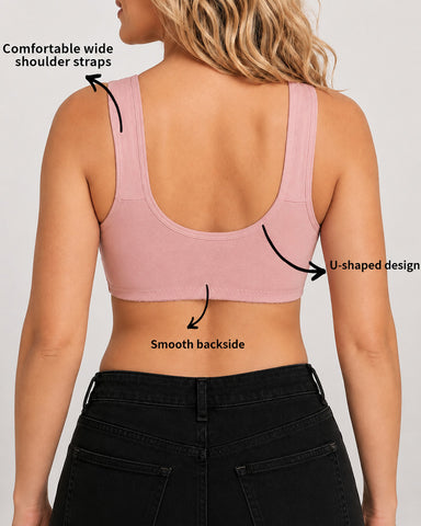 3-Pack Front Closure Wireless Bras