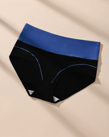 Seamless High-Waist Cotton Briefs