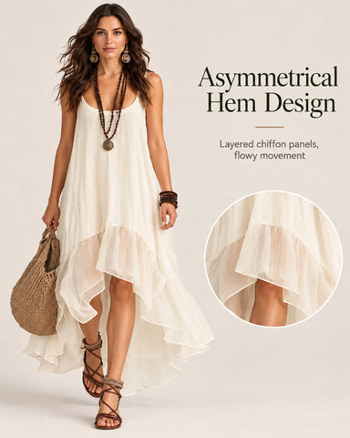Asymmetrical Hem Dress
