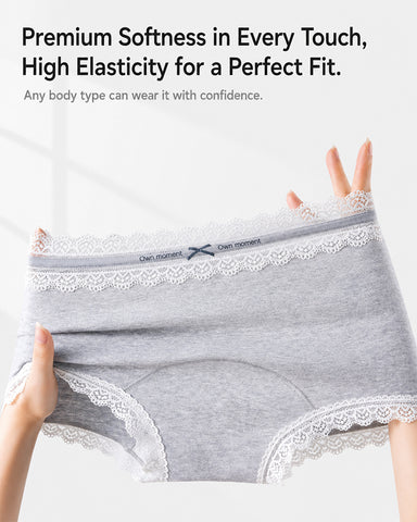 5-Pack Pure Cotton Lace Trim Panties