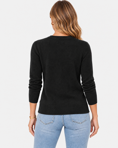 Casual Wool Blend Long Sleeve Sweater