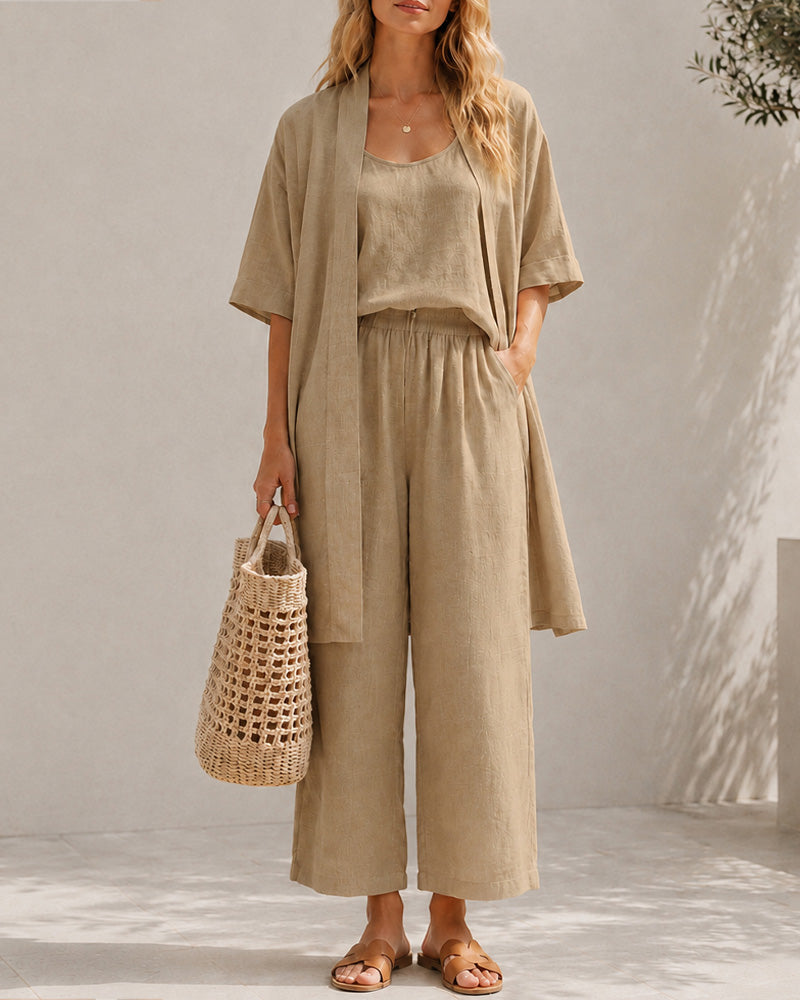 Relaxed Linen 3-Piece Set