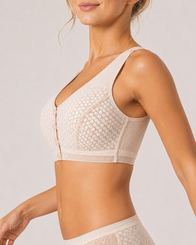 Breathable Front Closure Wireless Bra