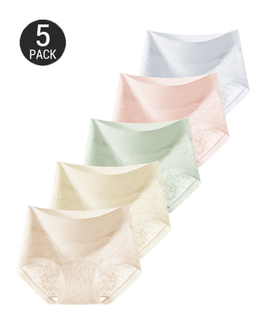 5-Pack Soft Stretch Lace Briefs