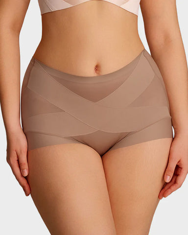 3-Pack High Waist  Sheer Mesh Shaping Panties