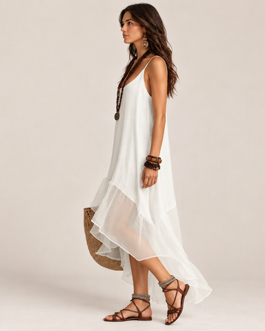 Asymmetrical Hem Dress