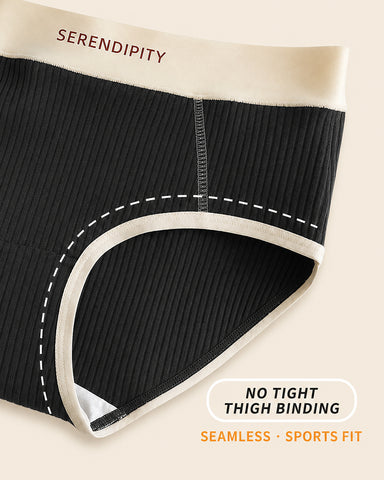 5-Pack Colorblock Ribbed Cotton Briefs